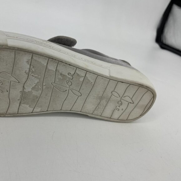 Joie Diata Satin silver platform Velcro  sneakers 37.5 - Picture 5 of 16